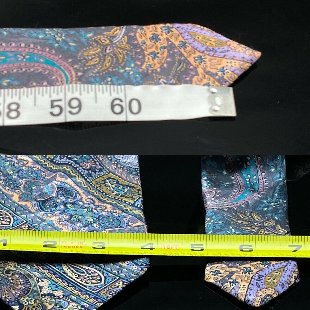 STUNNING $280 BRIONI Paisley Italian SILK TIE - Picture 4 of 6